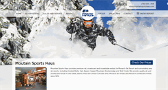 Desktop Screenshot of mountainsportshaus.com