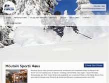 Tablet Screenshot of mountainsportshaus.com